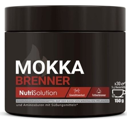 Mokka Brenner Nahrungsergänzungsmittel in Pulverform